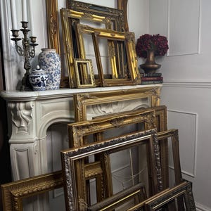 Custom Gallery Wall Styling Service – Vintage Rahmen |Vergoldete Rahmen | Elegante Akzentrahmen im französischen Stil | Der Vintage Frame Drop