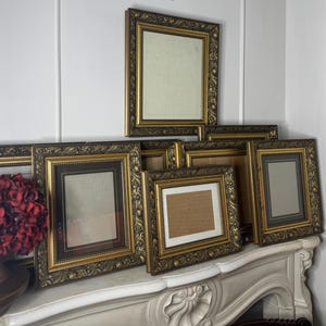 Antique Ornate Gold Frame: French Baroque Style Vintage Wall Decor