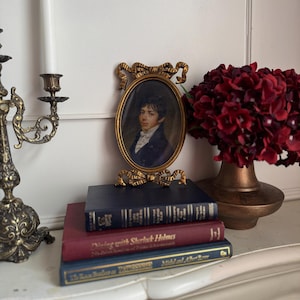 Victorian Picture in a Very Unique Gold Ribbon Gilt Frame | Victorian Picture | Ribbon Gilt Frame | Ornate Frame