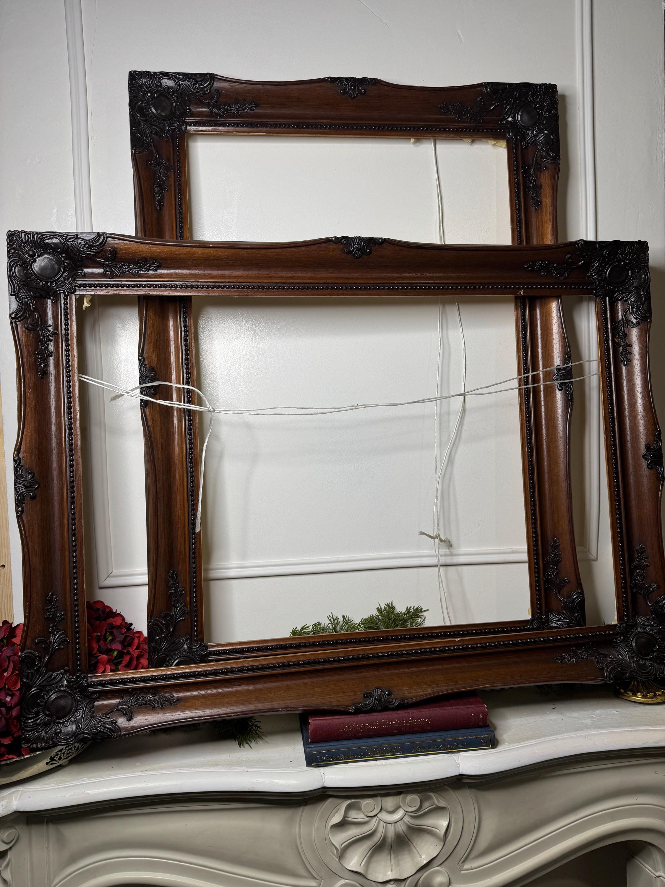 ヴィンテージの装飾的な木製ルイをテーマにしたフレーム | 大型の