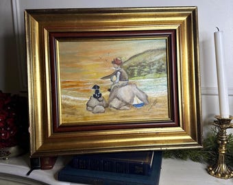 Vínculo costero - Pintura al óleo original de N.G. Reynolds