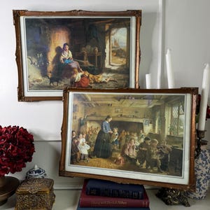Antique George Washington Brownlow Prints in Wooden Ornate Frames | Victorian Gilt Frames