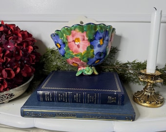 Vintage Handmade Hand-Painted Ceramic Wall Planter / Pot