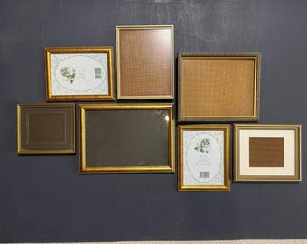 Marco de pared de galería dorado vintage a medida (tamaños variados): crea el tuyo