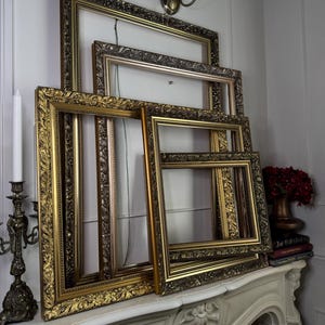 Antique Ornate Gold Frame | Vintage Gilt Wall Frame | French Baroque Style Accent Frame | Belvoir Collection – Pick Your Size