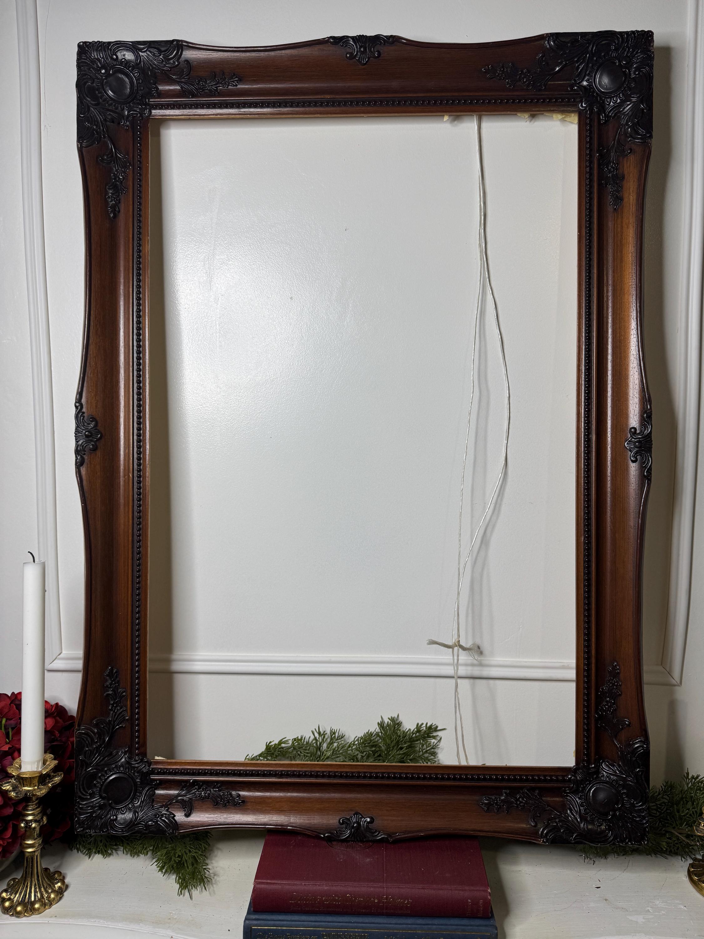 ヴィンテージの装飾的な木製ルイをテーマにしたフレーム | 大型の