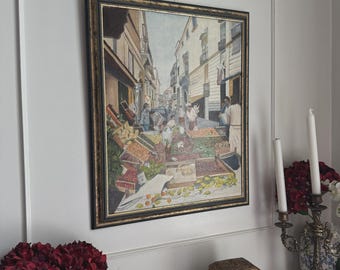 Sorrento’s Morning Hustle - Original Oil Painting by N.G. Reynolds