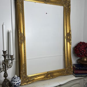 Large Antique Gold Frame |  Decorative Baroque Style Empty Frame-Decorative frame-Large Thick Extra Ornate Gilt Gold Sorélle Frame