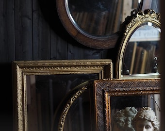 Kolekcja ozdobnych luster w stylu vintage | Lustra ścienne z wyrazistym wzorem | Lustra w kolorze antycznego złota, złocenia i stylu francuskim