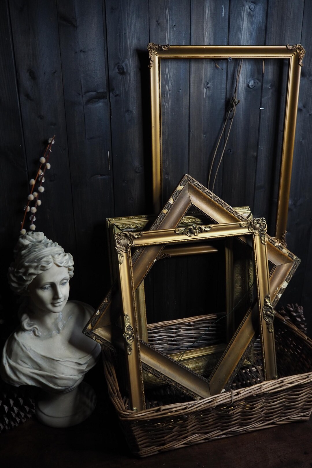 Original Frame Antique Ornate Frame S/M Collection | Original European Antique Gold ...