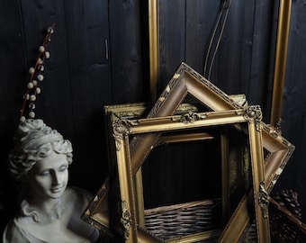 Antique Ornate Frame S/M Collection | Original European Antique Gold Gilt Frames