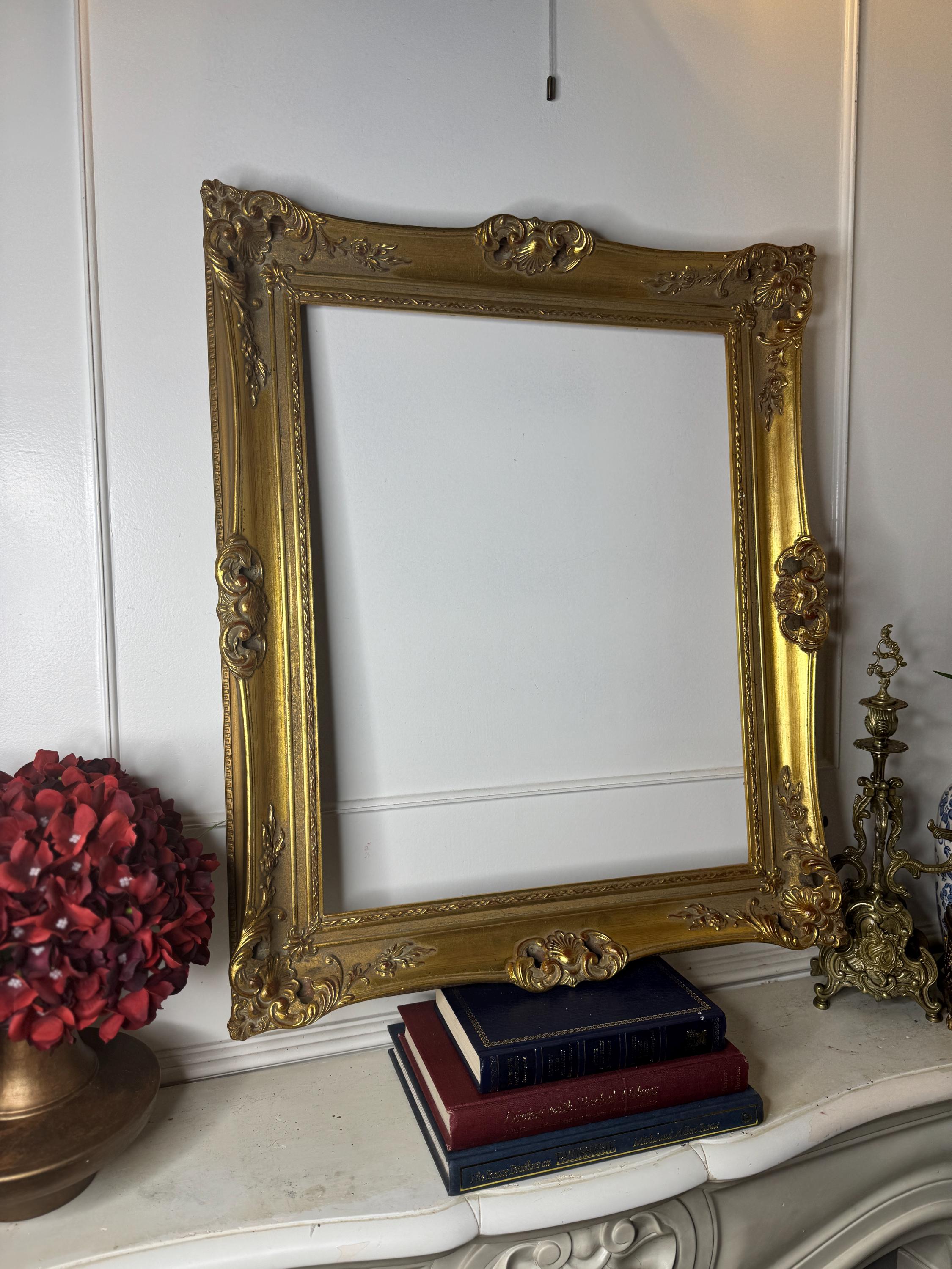 チェコ王室 – ヴィンテージ ゴールド 鍍金 装飾額縁 ヨーロッパ