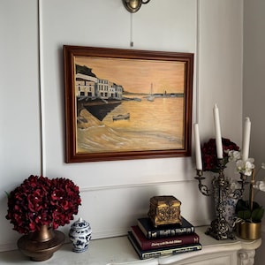 Original Oil Painting by N.G. Reynolds: Vintage Framed Wall Art