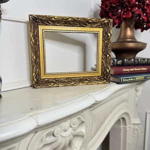 Vintage Small Gold Gilt Frame: Optional Signed K. Broby Oil Painting