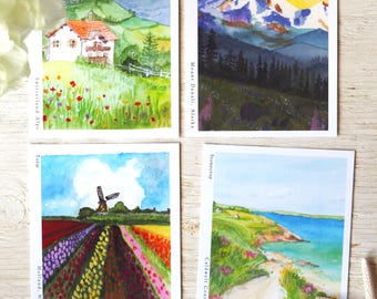 Pack of 4 Adventure Postcards