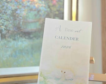 2026 fine art watercolor calendar