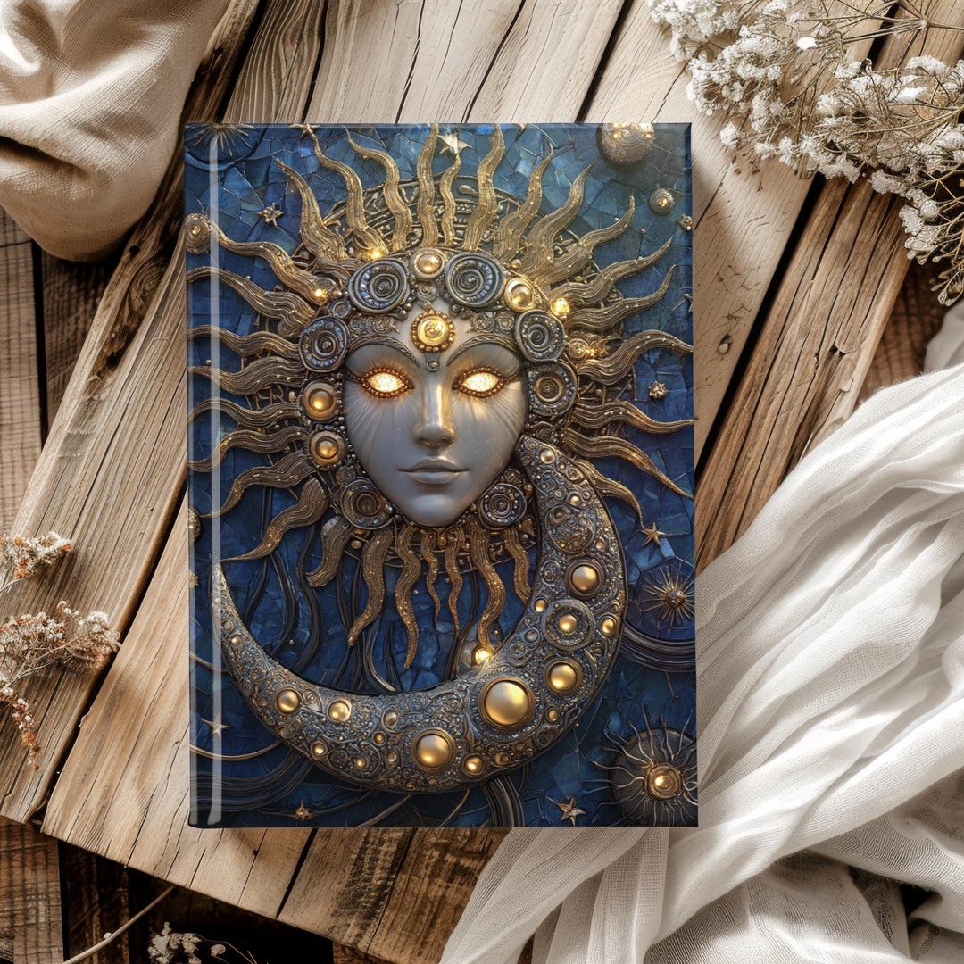 Celestial Sun & Moon Journal Celestial Hard Cover Notebook Gift ...