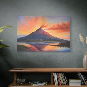 Digital Download, Bicol Philippines, Mayon Volcano, Home Decor, Livingroom, Office