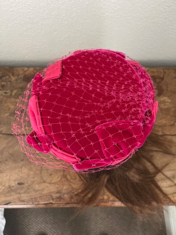 Vintage 1950s Gene Doris NY Pillbox Hat - image 6