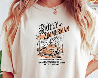 Bailey Zimmerman Artist T-Shirt | Comfort Colors Country Singer Shirt | Graphic T-Shirt