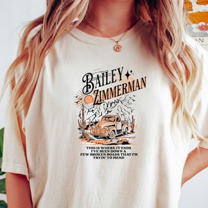 Bailey Zimmerman Artist T-Shirt | Comfort Colors Country Singer Shirt | Graphic T-Shirt