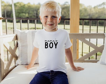Mamas Boy Toddler Short Sleeve Tee | Mother and Son Shirt