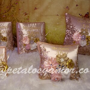 Conjunto completo de Bíblia para Quinceañera, álbum de fotos, almofada de joelhos, livro de assinaturas dos convidados, mealheiro, buquê de flores, urso, casamento, boda, XV