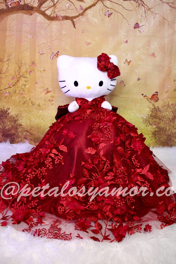 strapless open back dress Hello Kitty main image 0