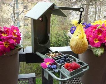 Basic 3D Printed modular Bird feeder for use with the Bird Buddy® smart camera