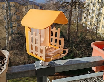 New Version - 3D printed fences and perch for the Bird Buddy®, mounting screws are included.