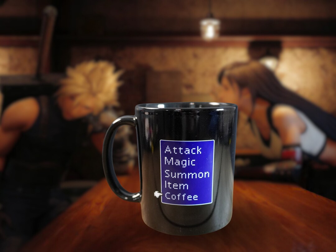 Final Fantasy 7 Battle Menu Coffee Mug | Final Fantasy 7, Ff7 Remake - Etsy