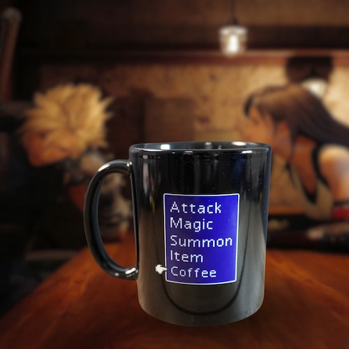 Final Fantasy 7 Battle Menu Coffee Mug | Final Fantasy 7, Ff7