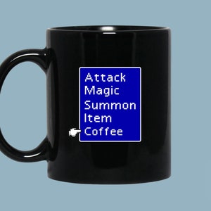 Final Fantasy 7 Battle Menu Coffee Mug | Final Fantasy 7, Ff7 Remake - Etsy