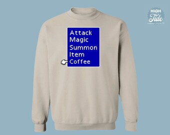 Final Fantasy 7 Coffee Battle Menu Shirtshirt, FF7 Remake