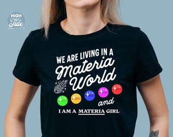 Materia Girl FF7 Cozy Shirt, Final Fantasy 7, ff7 remake, ff7 rebirth, Gamer Shirt, Nerdy Shirt