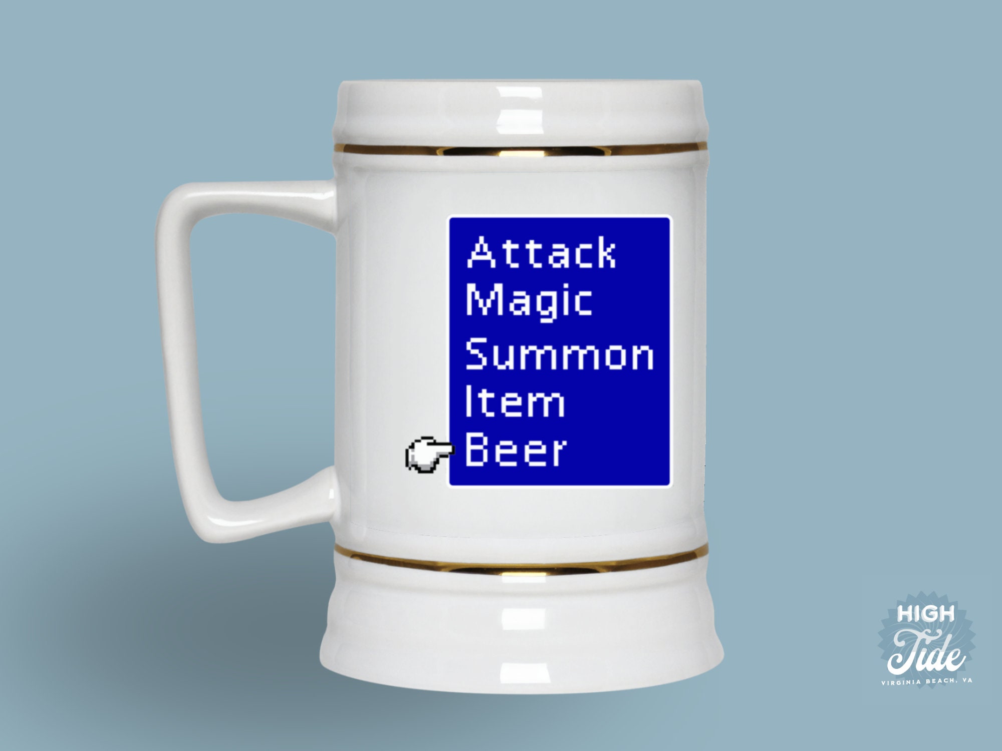 Final Fantasy 7 Battle Menu Beer Stein Ff7 Remake Video - Etsy