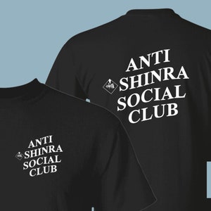 Anti Shinra Social Club Shirt, FF7, Final Fantasy Shirt