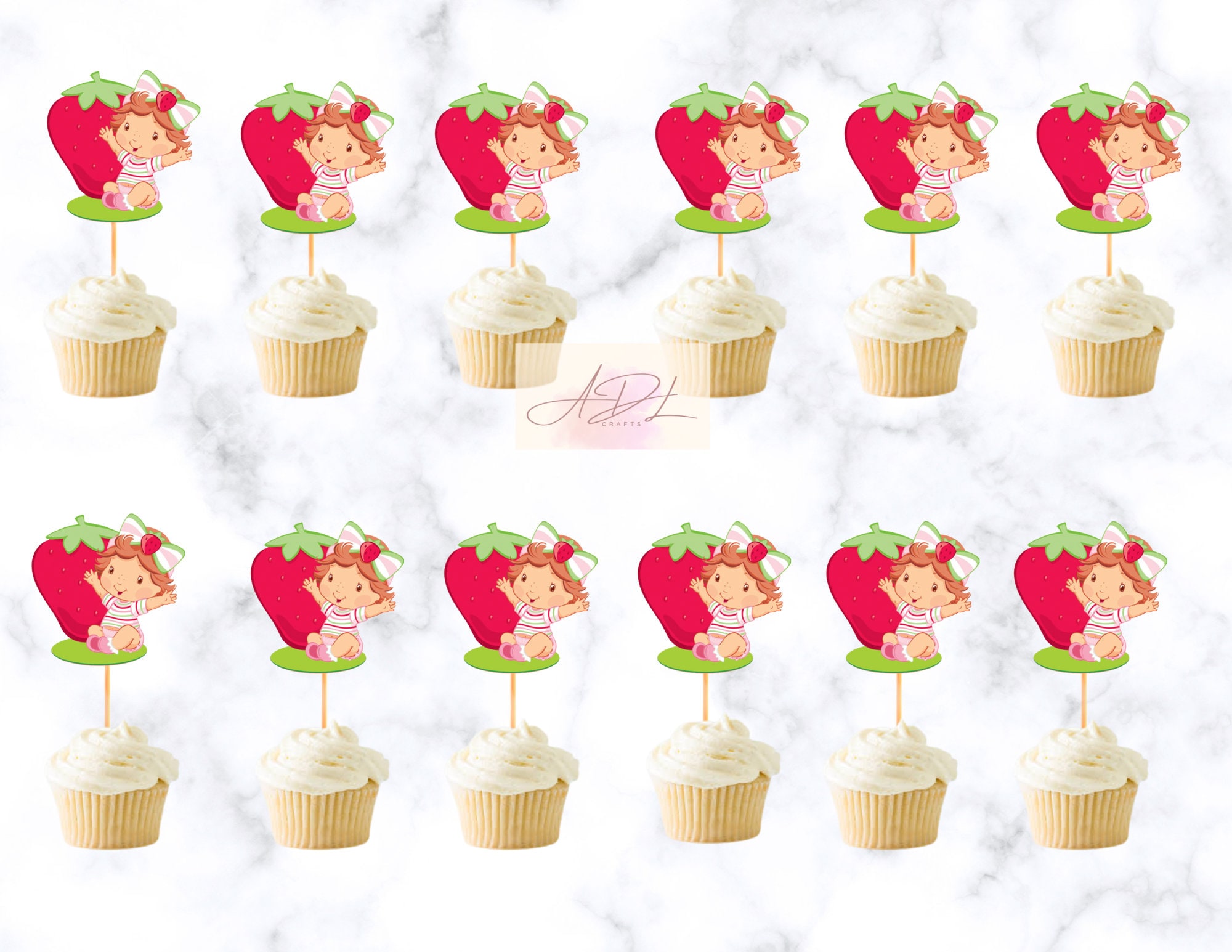 STRAWBERRY Birthday Party COMPLETE Strawberry Party Little Girl Party Red  Strawberry Patch Shortcake Party Instant Download 