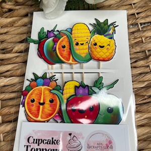 sensory cupcake toppers, sensory birthday party decorations