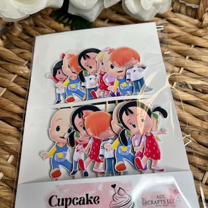 Cleo and Cuquin cupcake toppers | cuquin party decorations | Cleo and Cuquin birthday decorations