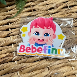 Birthday Bebefinn Stickers, Bebefinn Labels for candy favors, snacks, die cut Bebefinn