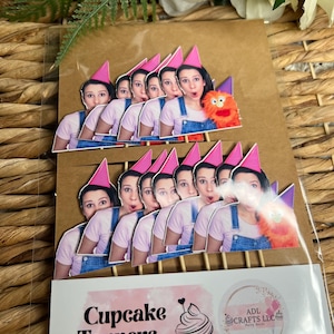 ms rachel cupcake toppers, ms rachel party decorations