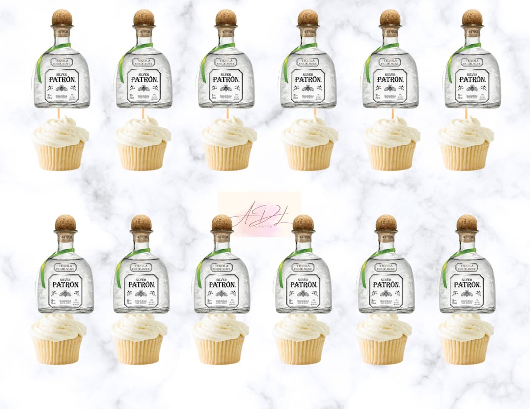 Tequila Patron Cupcake Toppers, Budlight,corona, Modelos, Birthday