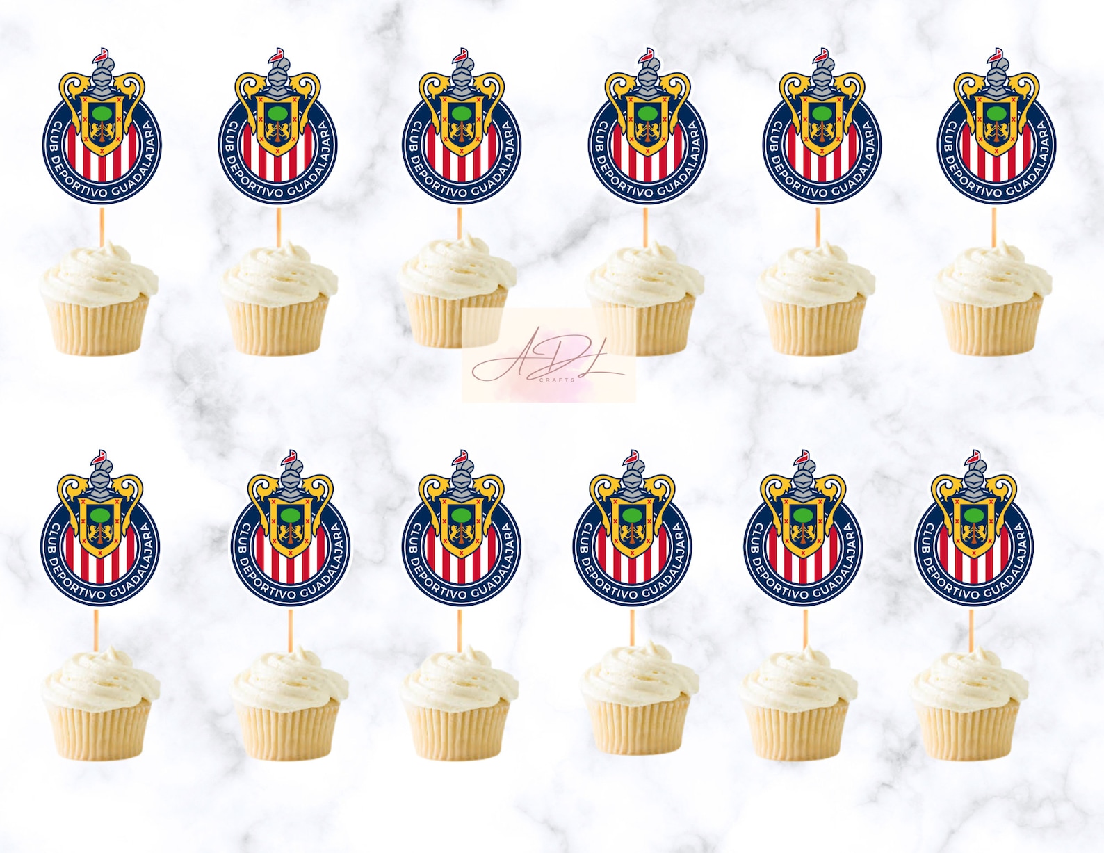 Chivas Cupcake Toppers, Chivas Party Decoration, Mexican Team - Etsy