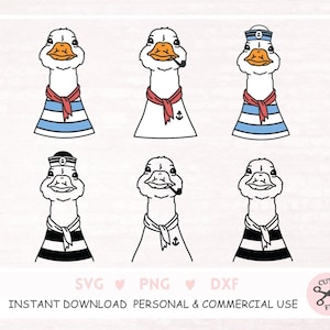 Plotterbestand Maritime Moin Sailor Goose, Angry Goose svg Duits welkom in het noorden een digitale download als .svg .png .jpg .esp