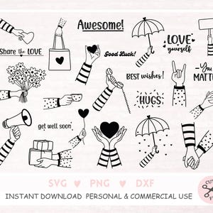 Plotterdatei Hände Arme Deutsche Schriftzüge Bundle, deutsche Sprüche SVG, Clipart Hände, Hände Svg, Clipart Hände, Arme Svg, Hände Arme