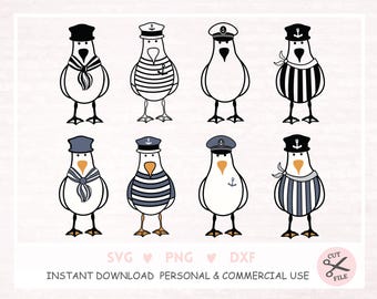 Möwe Moin sjöman mås maritim Svg, maritimt tyskt talesätt cool klippfil, clipart mås sjöman, sjöfart svg reklam