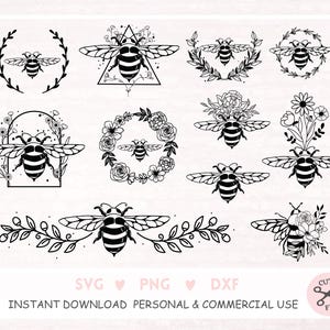 Ape SVG Regina Ape SVG Miele SVG Logo ape Clipart ape Ape con favo SVG Ape ing B ee SVG Ape decorata Ape artistica SVG Ape floreale Clipart