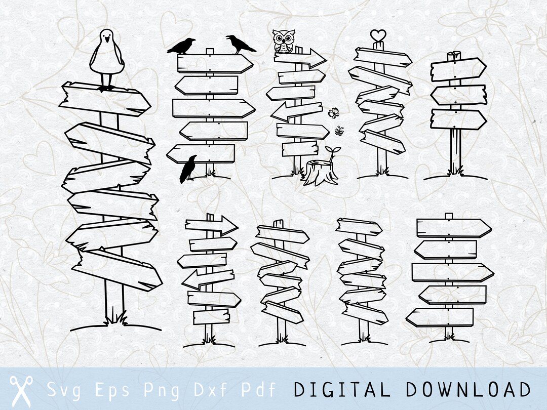 Destination Sign SVG Destination Sign Png Destination Arrow Etsy