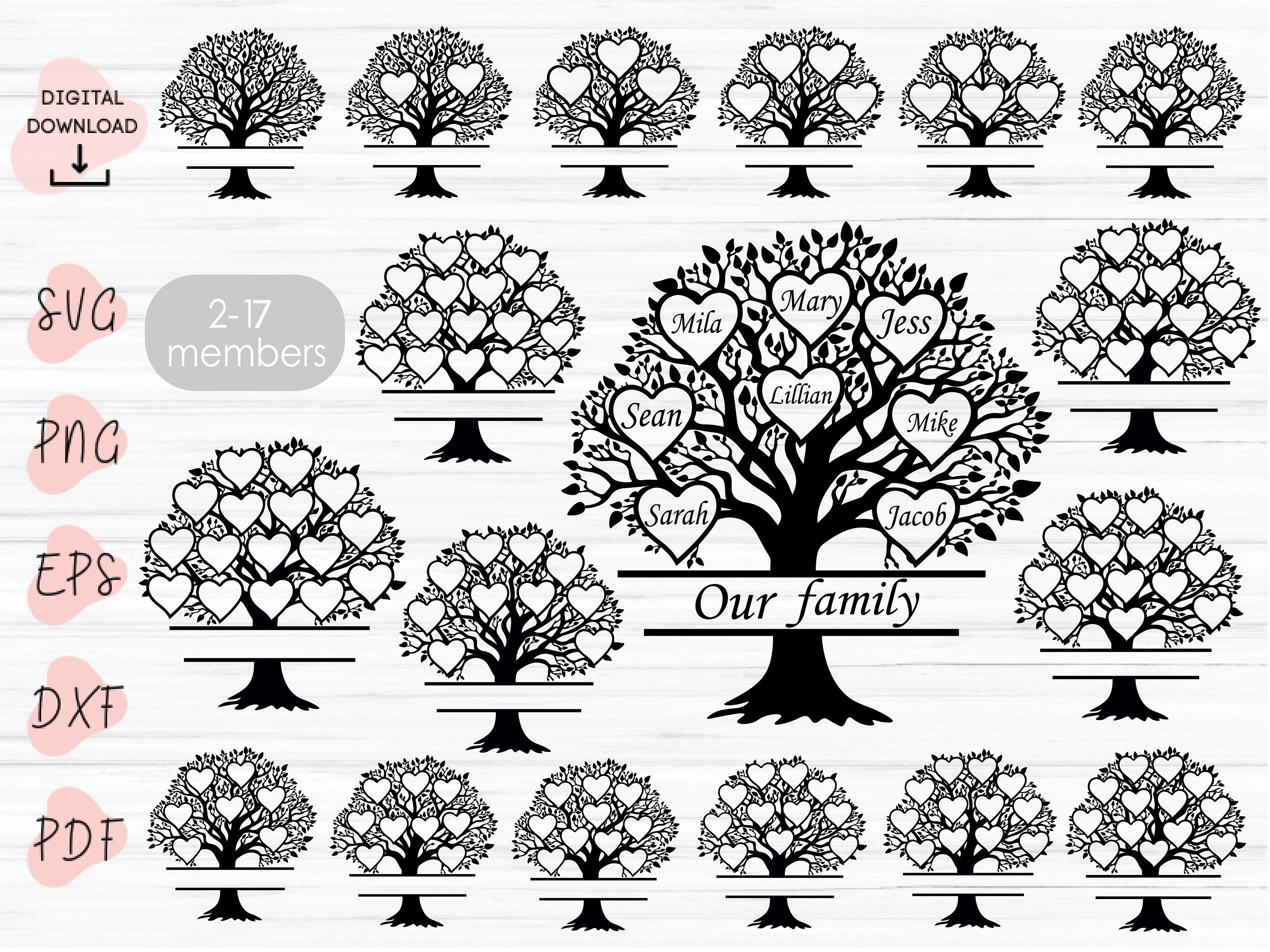 Family Tree Svg Family Tree Cricut Roots Svgfamily Tree Svg - Etsy ...